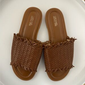 Michael Kors Light Brown Leather Sandal